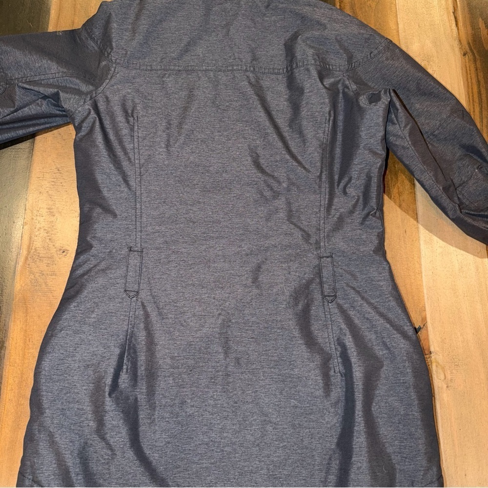 Columbia Carson Pass Jacket Gray Omni Heat Hooded Waterproof Full Zip - Picture 2 of 8